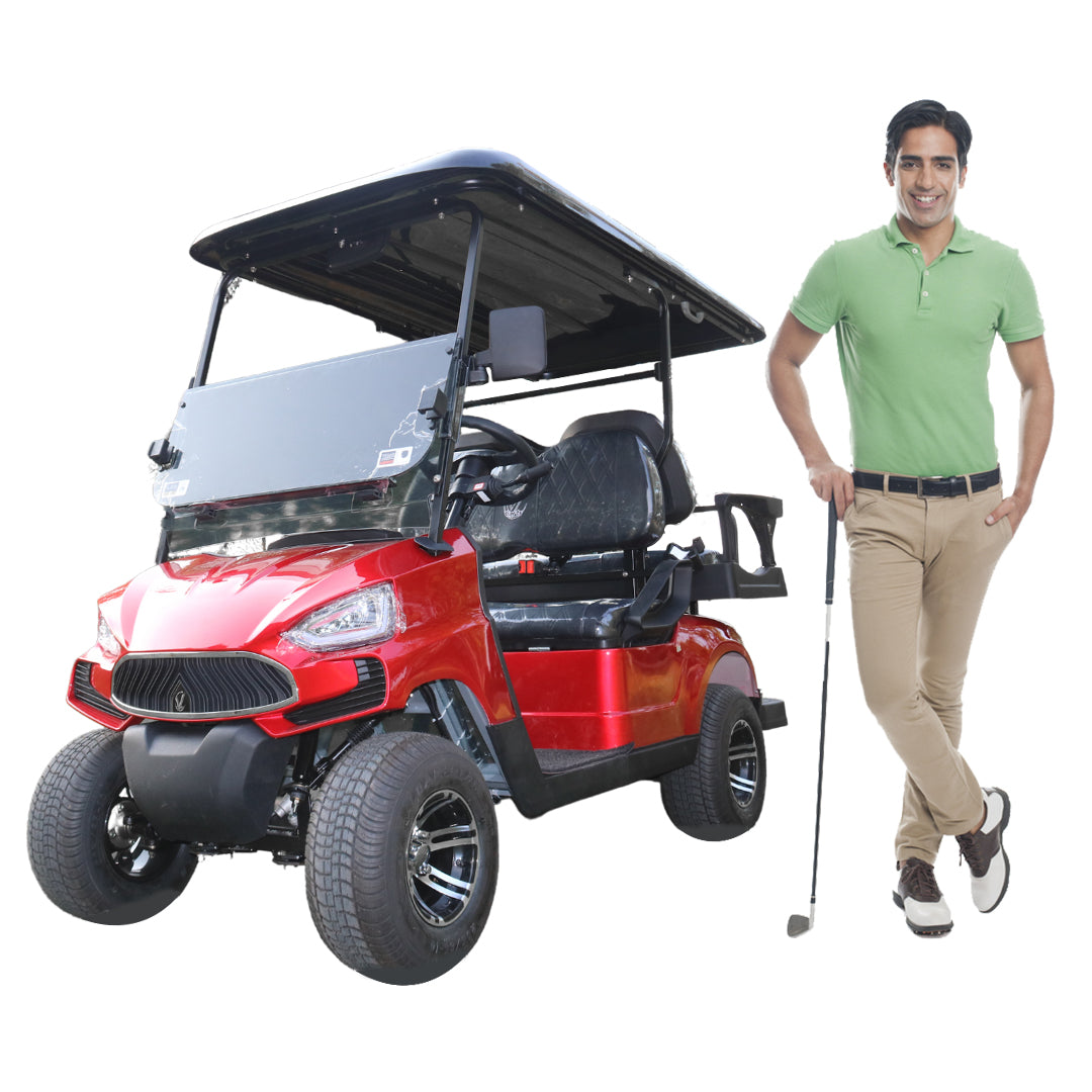 Green Harmony Electric Golf Cart 2+2 Seater By Megawheels