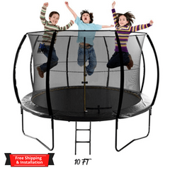 Megastar Sports 10 ft "Jump n Bounce" Trampoline with Enclosure Net & Ladder