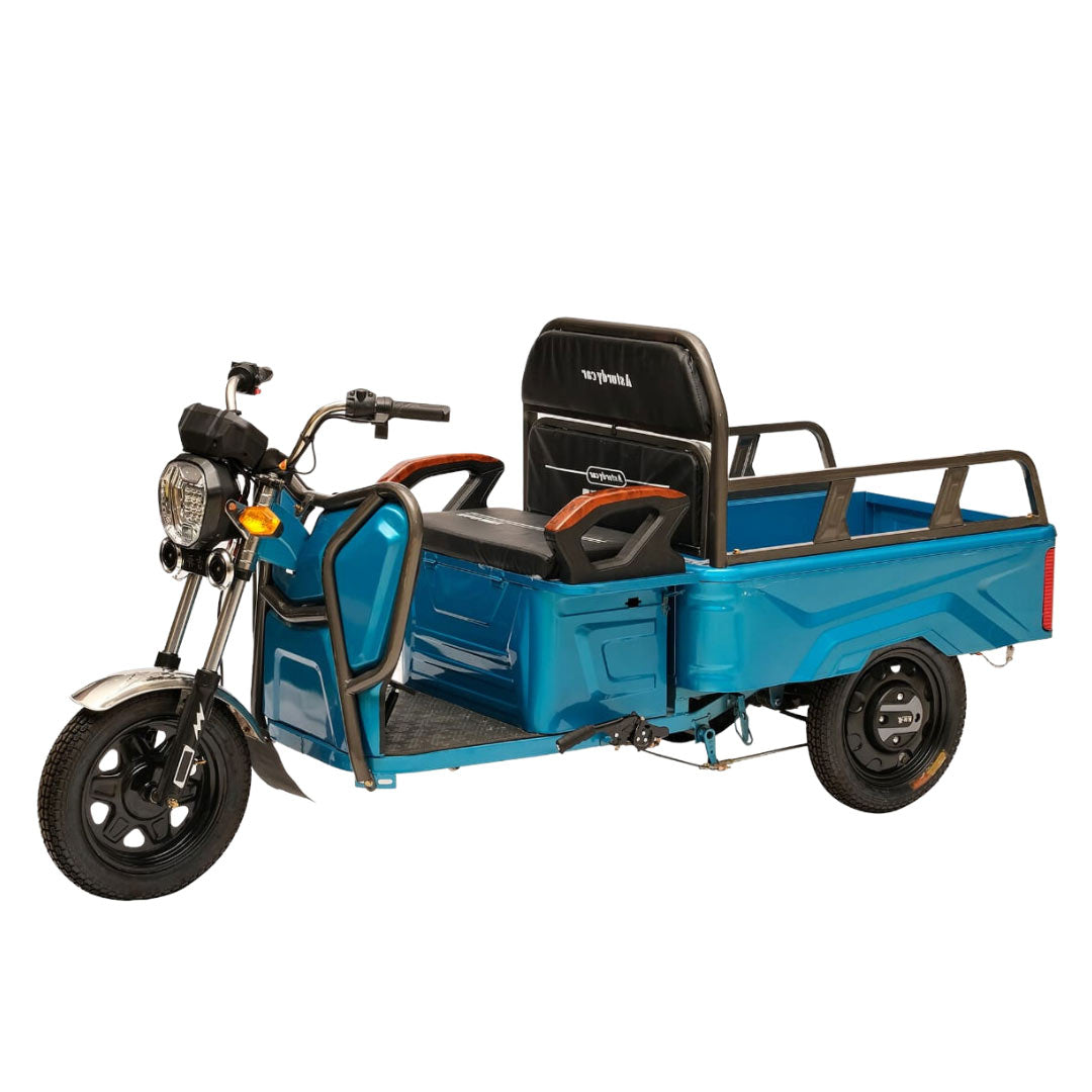 Megawheels 3 Wheeler Electric Utility Cargo Tricycle with Trolley