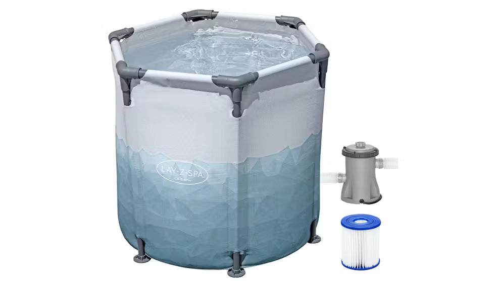 Portable Ice tub with filter and pump