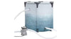Portable water filter with blue filter cartridge