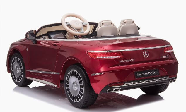 Raf Licensed Mercedes 12 v Maybach Master class  Benz  S-Class 650 Electric car for kids with RC - Metallic Red