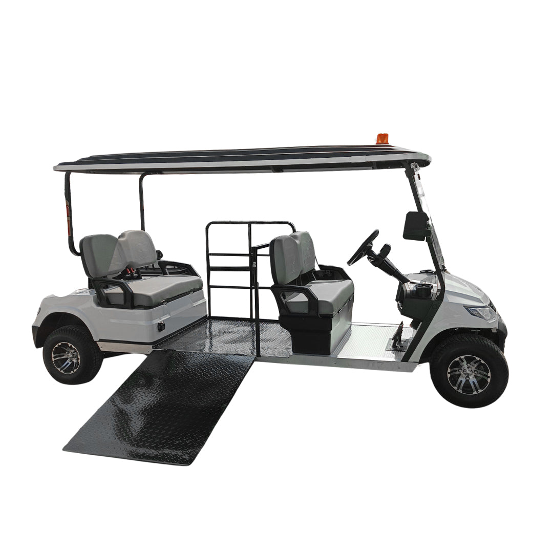 Megawheels Lvt Wheelchair Golf Cart 4 Seater for Special Needs With Ramp & Beacon Light