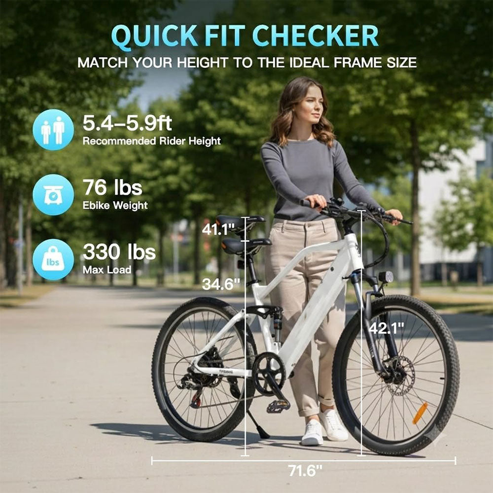 FX3 36V Carbon Alloy Electric Bike 27.5' 650W Motor 60 -80KM Range Removable Lithium battery  E Bike
