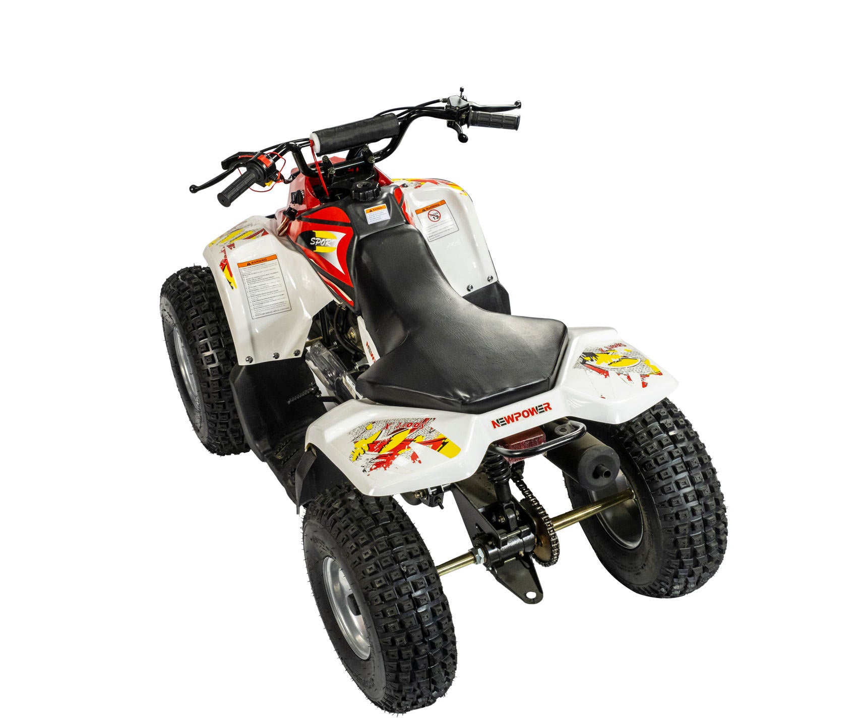 White Ride-on ATV Quad Bike 150CC Fury 