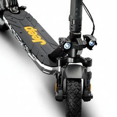 Jeep 2XE Urban Camou Electric Scooter front view with LED lights