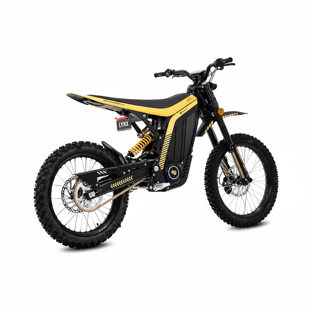Yellow and black electric  Cross bike fOR OFF ROAD 72V BATTERY UAE