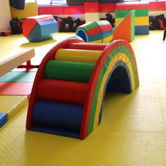Megastar Kids Play Soft Set Climb and Crawl Slide Training Aids Pvc Play Rainbow Bridge