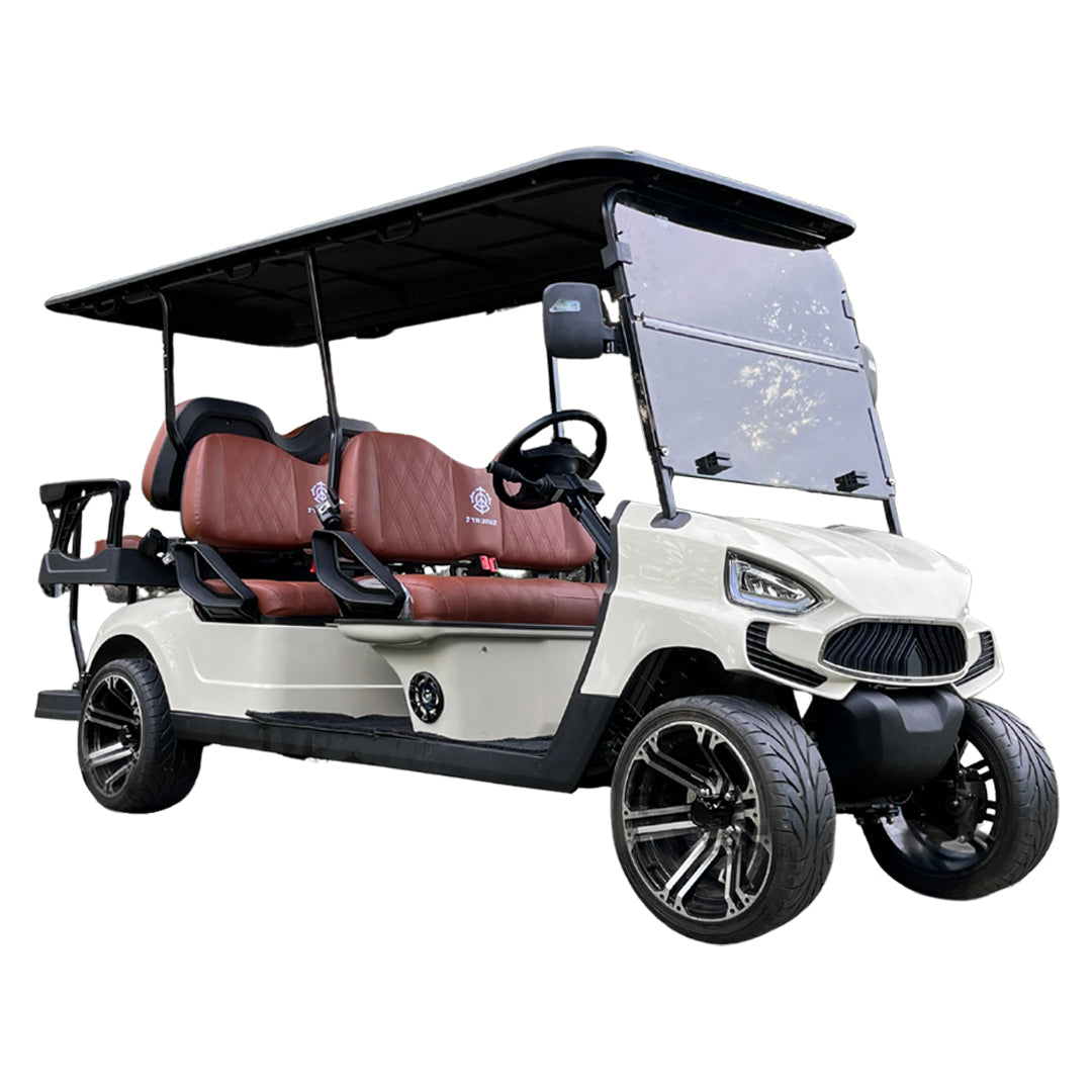 Rafplay Green Rider Electric Golf Cart Buggy 4+2 Seater by Mega wheels
