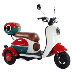 Megawheels Electric Parent child Vespa Styled Trike Scooter
