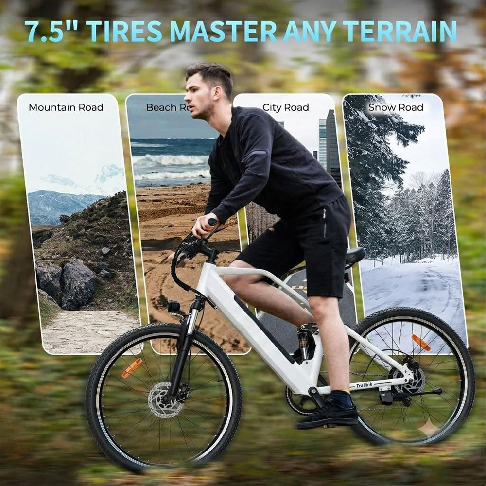 FX3 36V Carbon Alloy Electric Bike 27.5' 650W Motor 60 -80KM Range Removable Lithium battery  E Bike