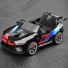 Black M8 GTE Style Racing 24V Electric Ride-On Car for Kids