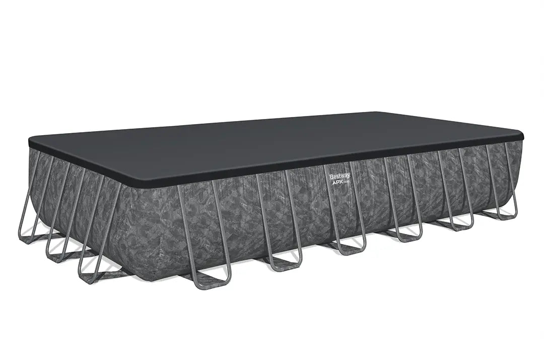Bestway Power Steel Rectangular Pool Set AGP With Sand Filter pump 7.32m X 3.66m X 1.32m