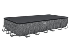 Bestway Power Steel Rectangular Pool Set AGP With Sand Filter pump 7.32m X 3.66m X 1.32m