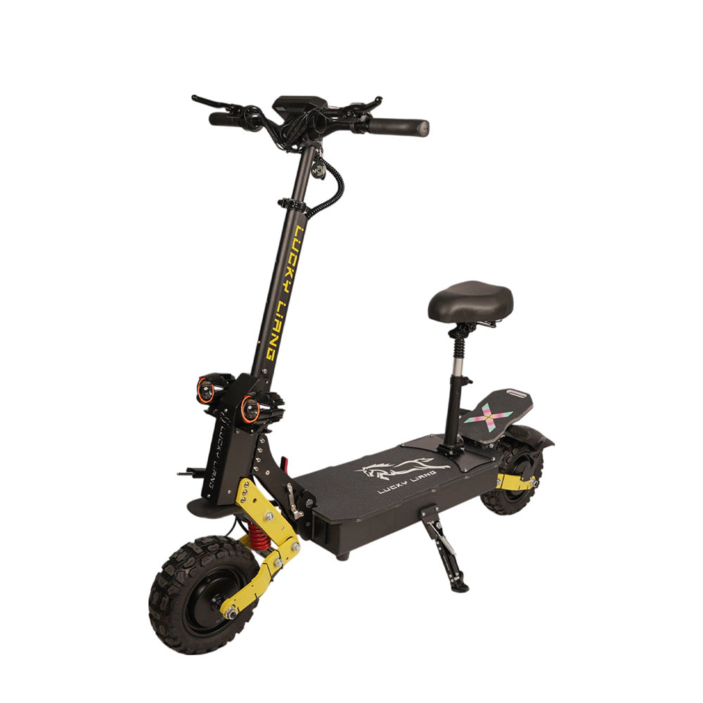 Yellow Megawheels Electric Scooter L5 60V Battery Dual 2000 Watt Motor