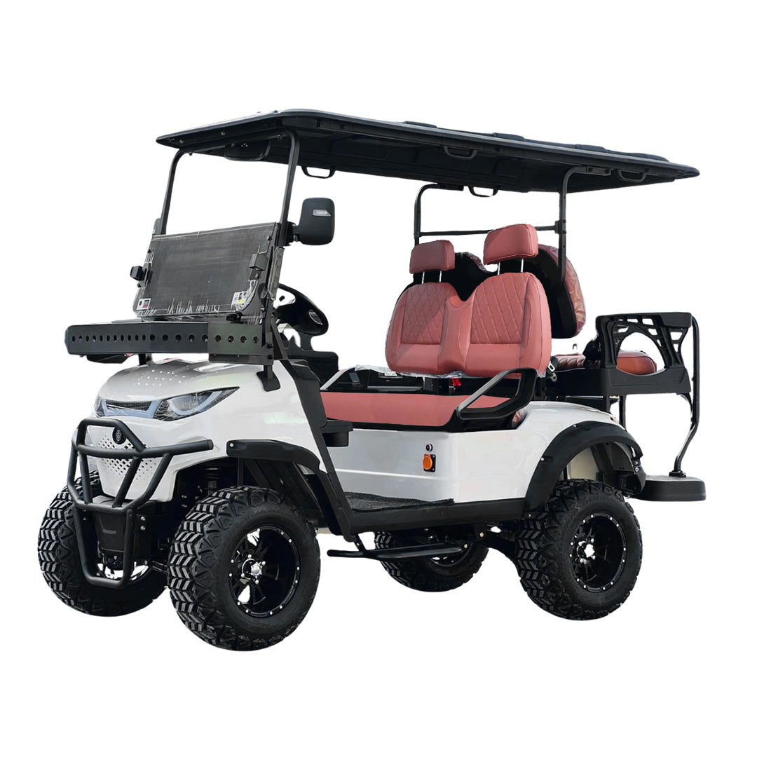 Green Rider Lifted Electric Golf Cart 2+2 Seater With off Road Tyres & Lithium Battery