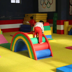 Megastar Kids Play Soft Set Climb and Crawl Slide Training Aids Pvc Play Rainbow Bridge