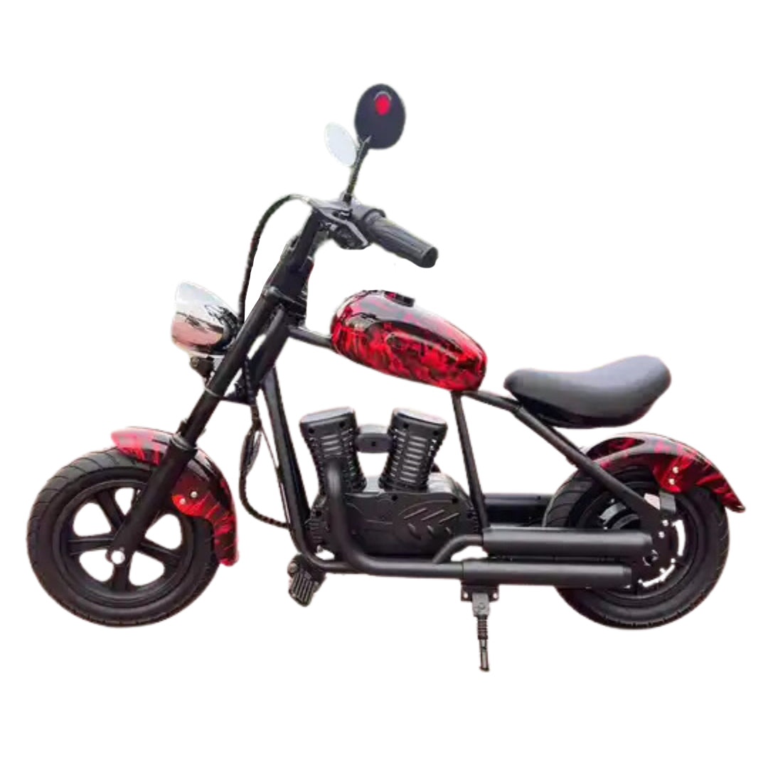 Megawheels Kids Harley Chopper 24 v Electric scooter Bike-red