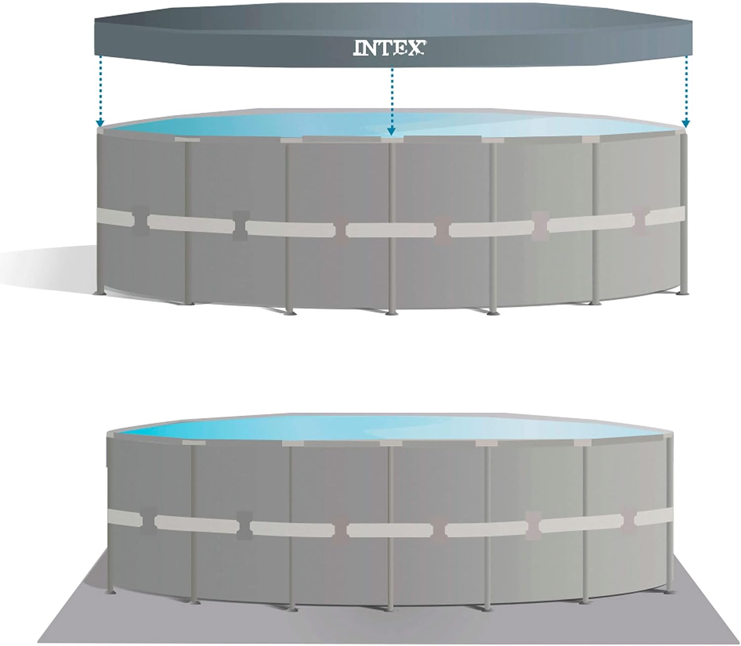 Intex 6.10m x 1.22 Ultra Frame Pool Set