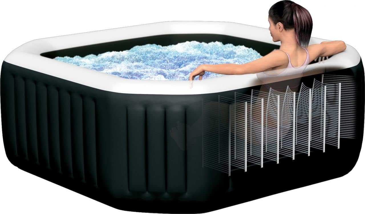 Intex Purespa Jet and Bubble Deluxe Set, 201 x 201 x 71 Cm, Multi-Colour