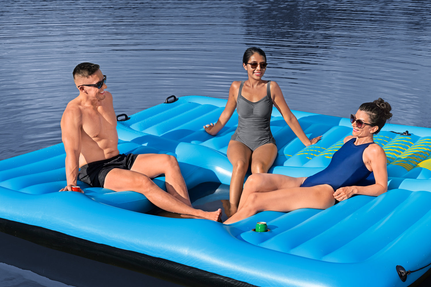 Bestway - Hydro-Force Summer Slide 5-Person Inflatable Activity Island 376x311 cm