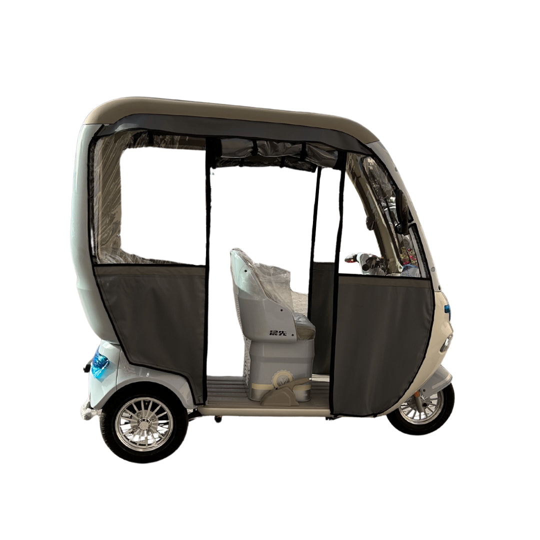 Megawheels Trishelter 3 Passenger Tricycle With Roof and Side Protective Cover 48 V
