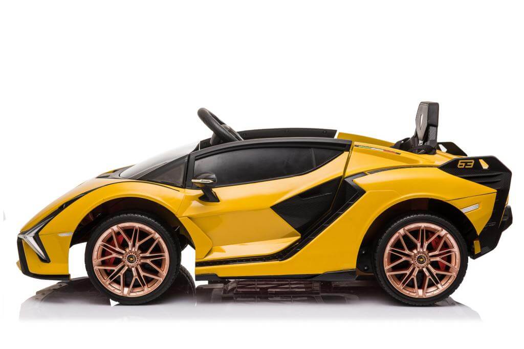 Yellow Ride on Licensed Lamborghini Prime Sian Car Battery Operated 12V