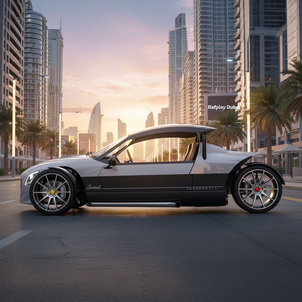 VANDERHALL Carmel at Rafplay – Luxury 3-Wheel Roadster in Dubai UAE