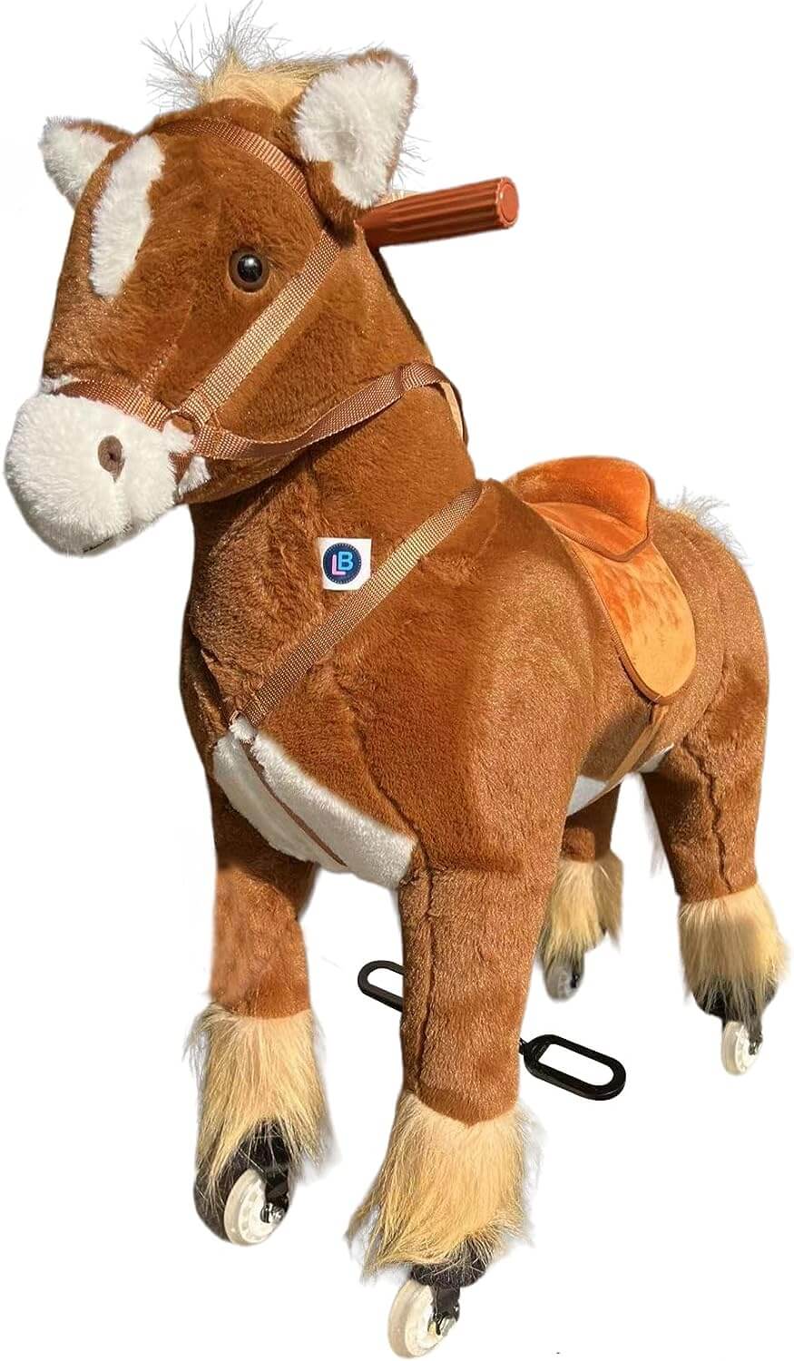 Megastar Ride on Gallop 'n' Play: Action-Packed Mechanical My Horse Rider Toy for Kids-Brown