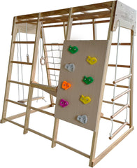 Kiddoro Cheerful wooden Climber, Endless Fun & Adventure for Toddlers ‎146.05 x 99.06 x 142.24 cm