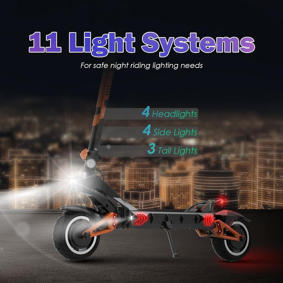 Megawheels G3 Pro Electric Scooter Dual Engine Powerful Motor 65Km/h Max Speed With 1 Year Warranty