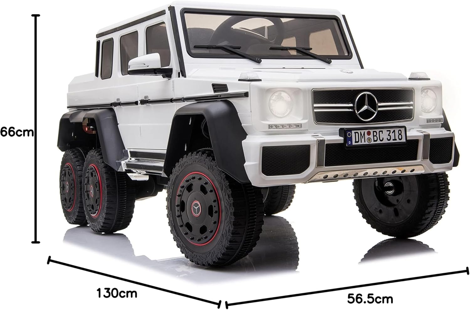 Dimensions of Mercedes-Benz AMG G63 6X6 Electric Kids Ride On Car
