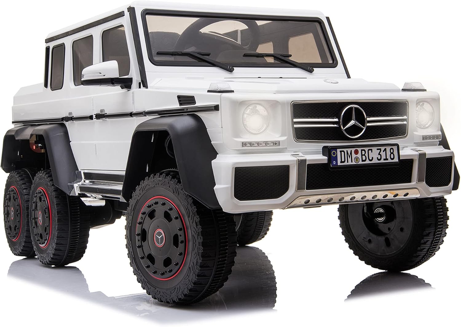White Mercedes-Benz G63 AMG 6x6 Kids car
