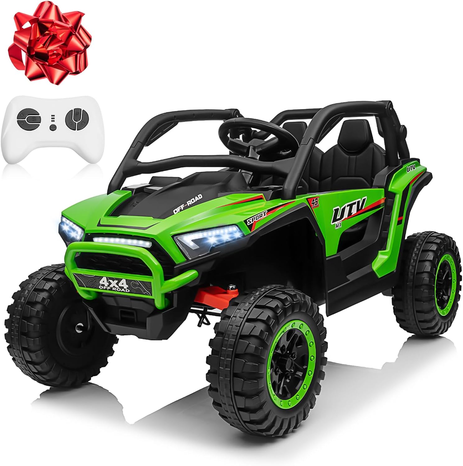 Megastar 24V 2 Seater Ride on Toys, 4X4 Ride on Car Truck With Remote Control