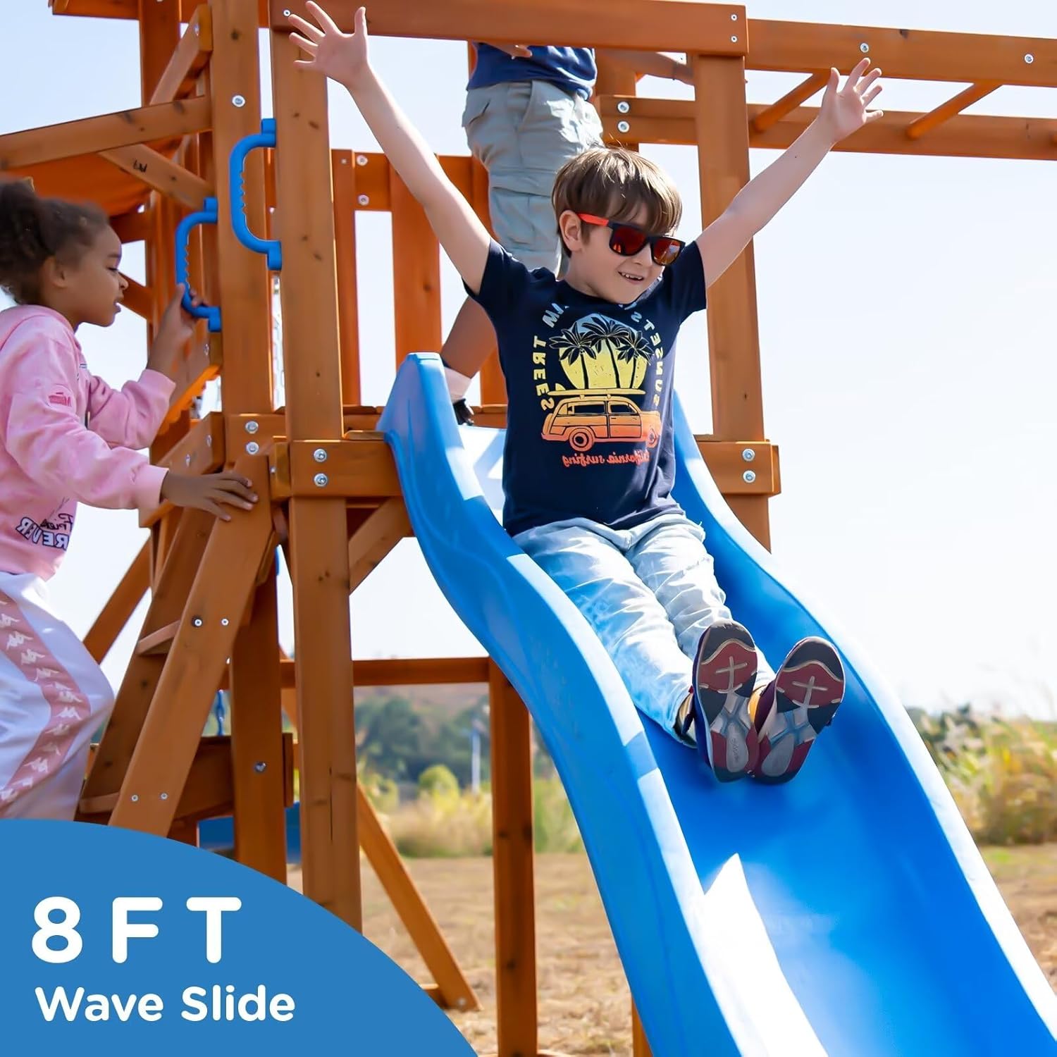 Megastar Dynamic Sports Arabian Pronghorn Wooden Swing Set