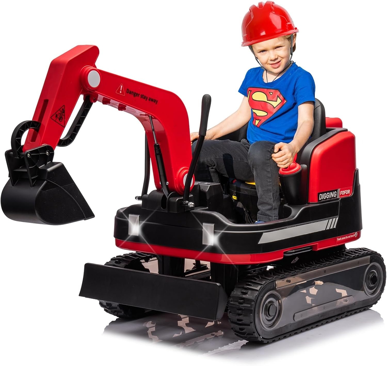 Megastar Electric Crawler Crane Rideon Kids Construction Toy Car