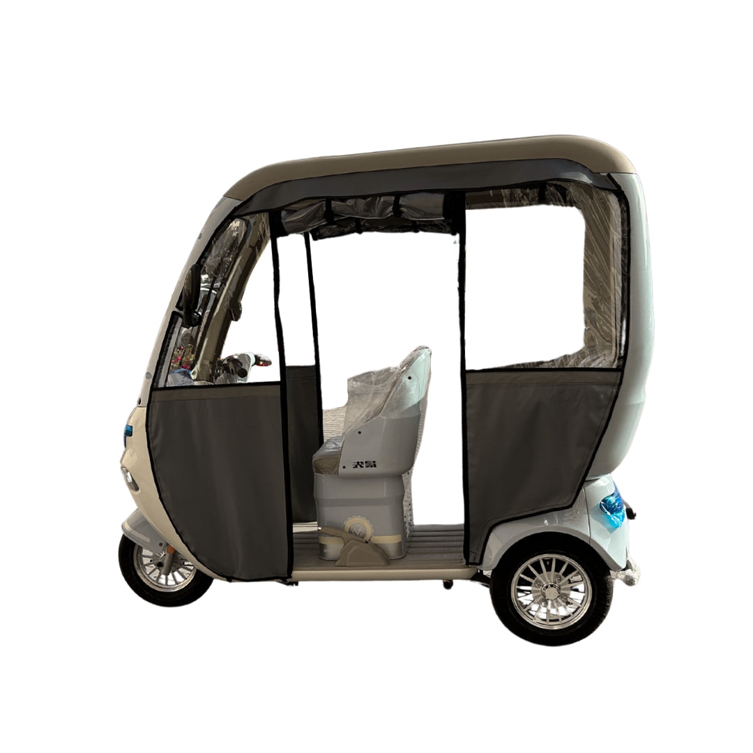 Megawheels Trishelter 3 Passenger Tricycle With Roof and Side Protective Cover 48 V