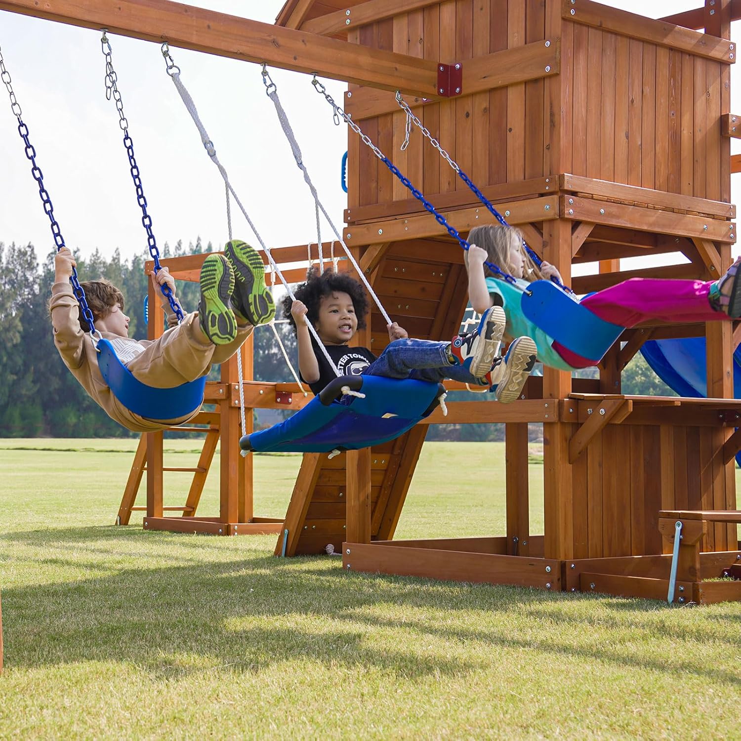 Megastar Dynamic Sports Arabian Bighorn Wooden Swing Set