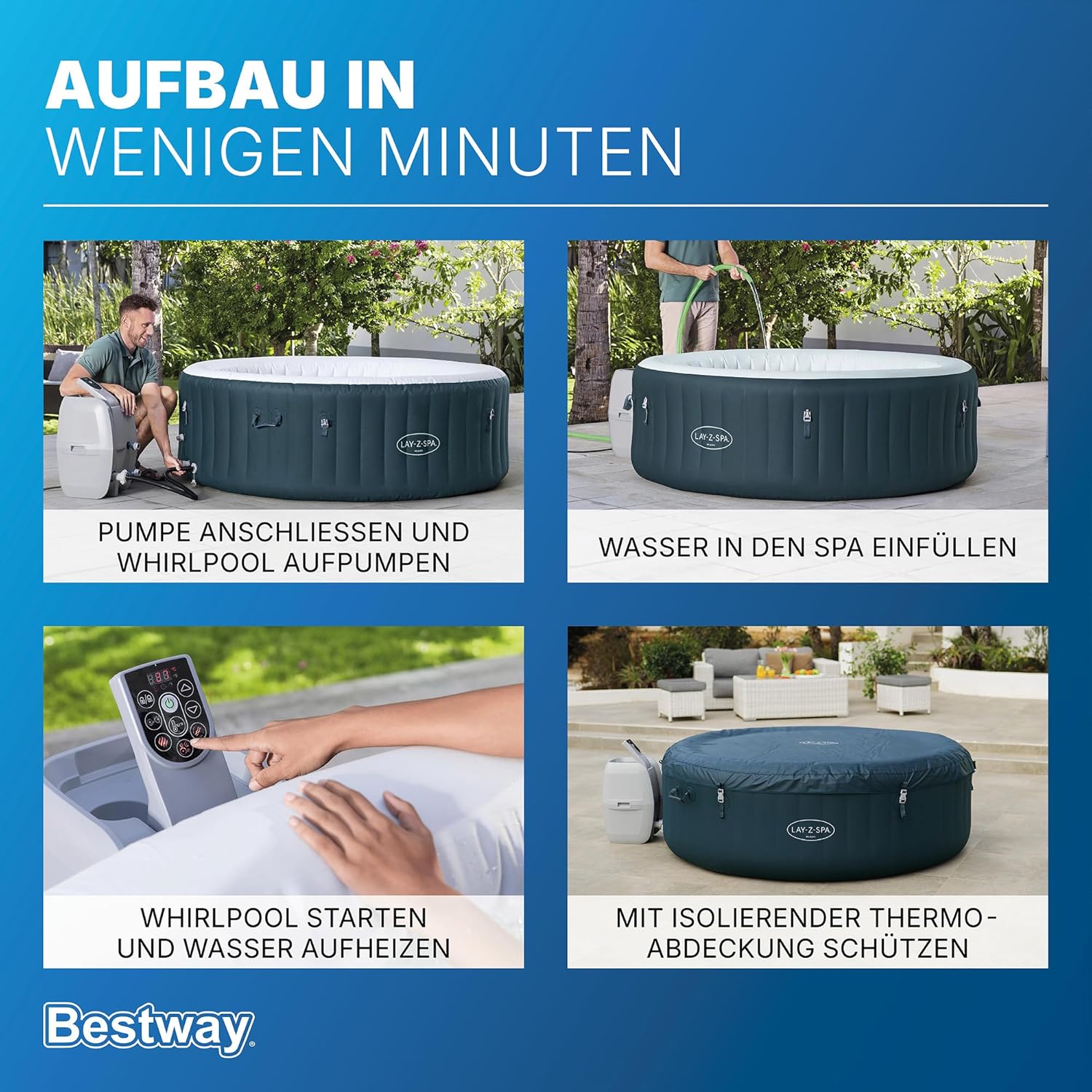 Step-by-step guide on how to set up a Bestway inflatable hot tub