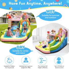 Inflatable Bounce House Water Slide for Kids Specifications