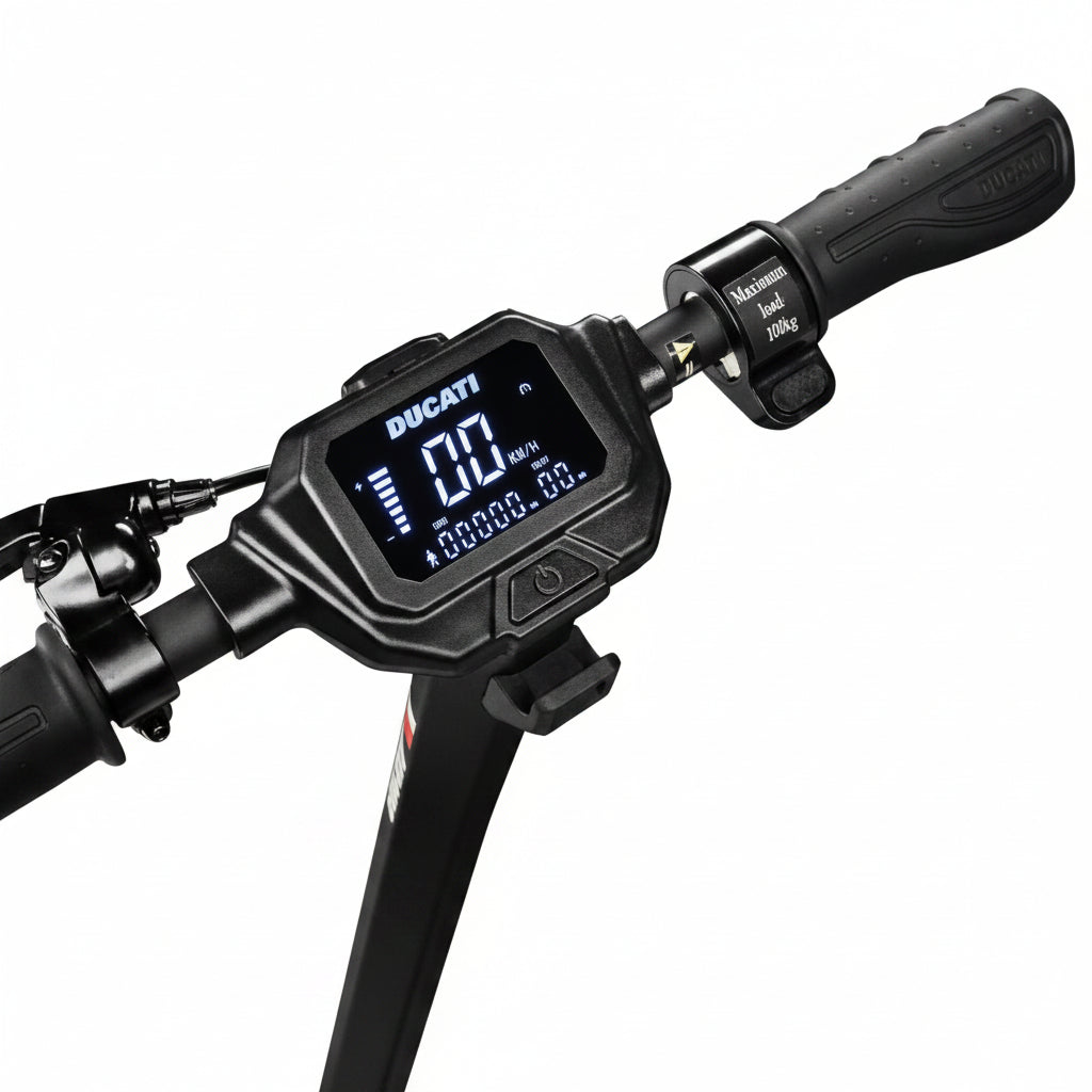 Ducati E Scooter handlebar with digital display 