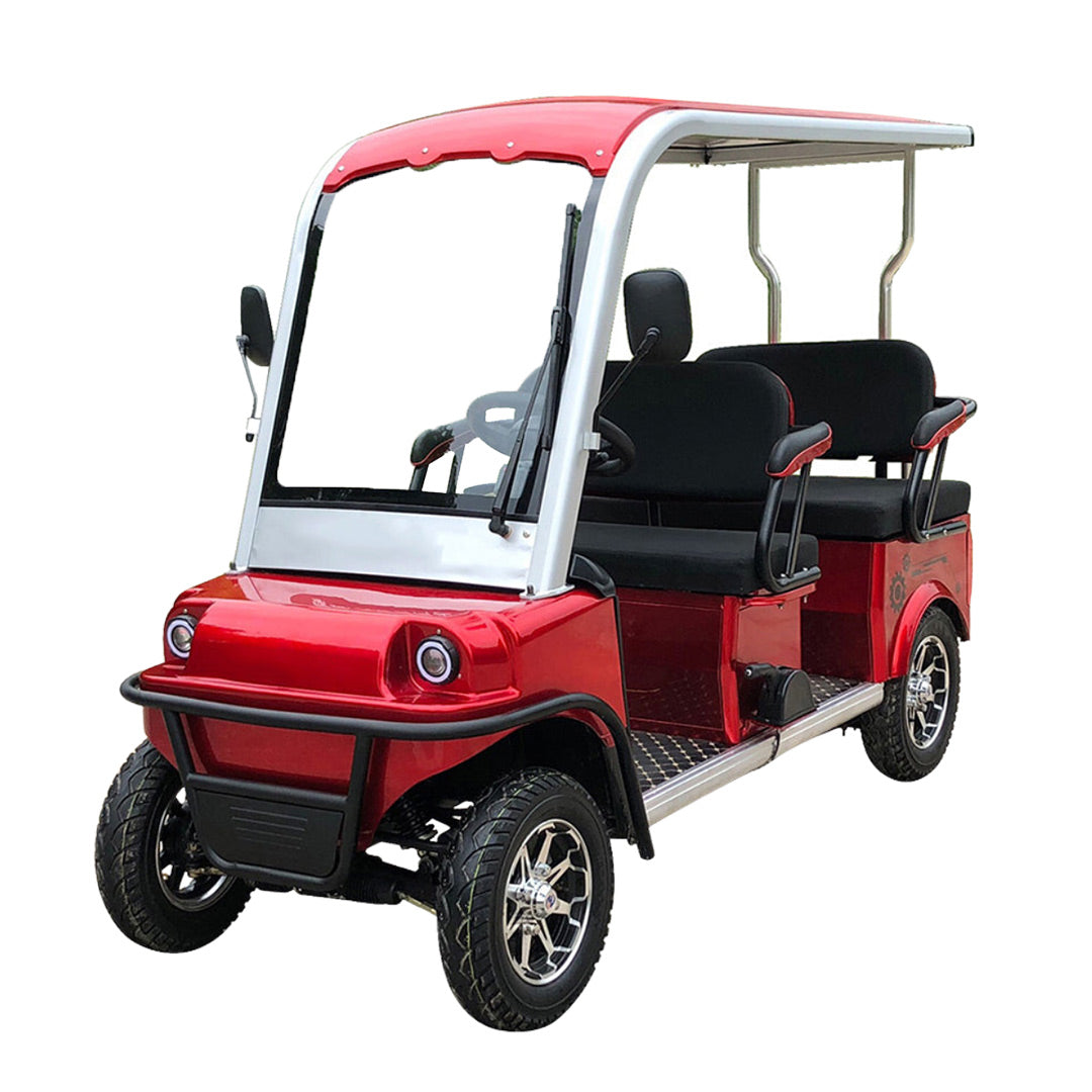Megawheels 46 Seater Electric Golf Cart red