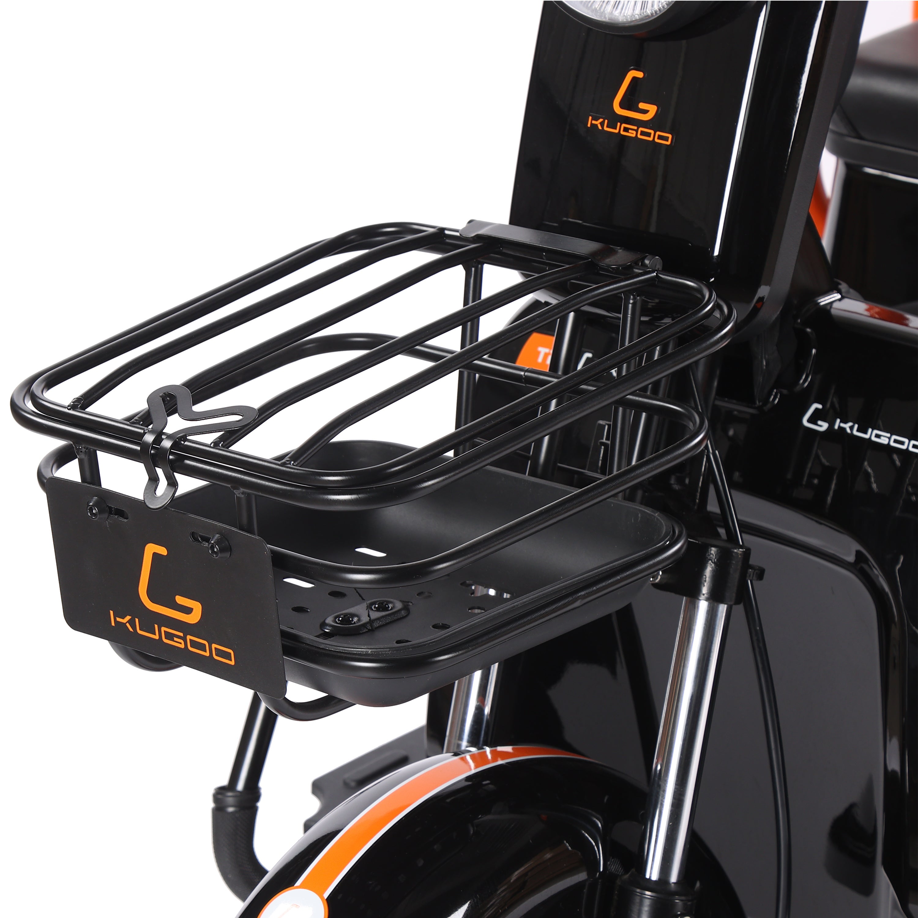 Kugoo T2 3-Wheel Electric Bike with Seat and Front Basket Motor 500W Power Lithium Battery