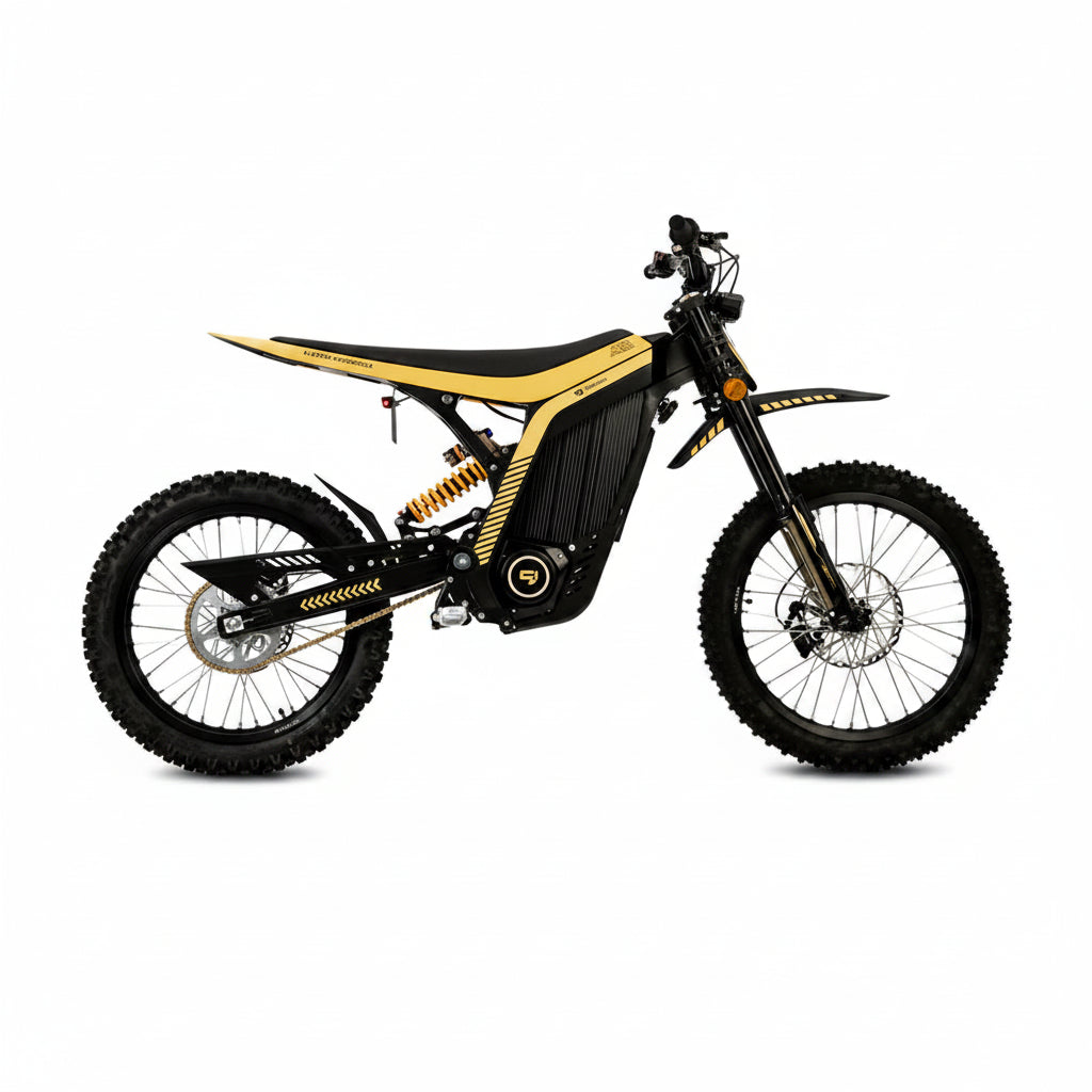 Black and yellow Lynx Electric Off-Road Dirt Bike Dubai