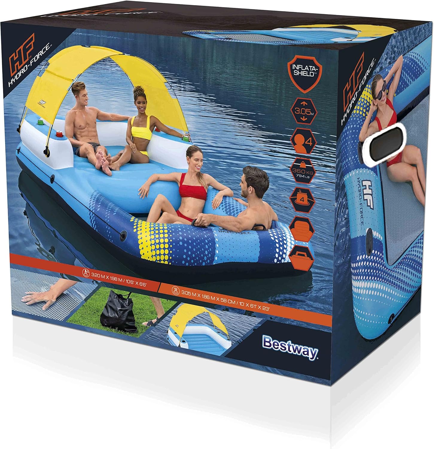Bestway Hydro-Force Summer Oasis Island 320x198