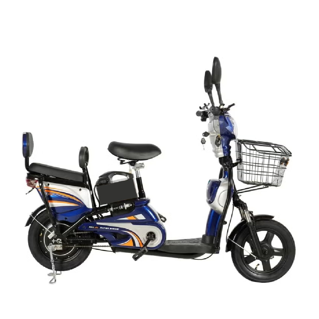 Megawheels Electrical Scooter Bike With Grocery Basket With Strong Battery Tyre Size 15