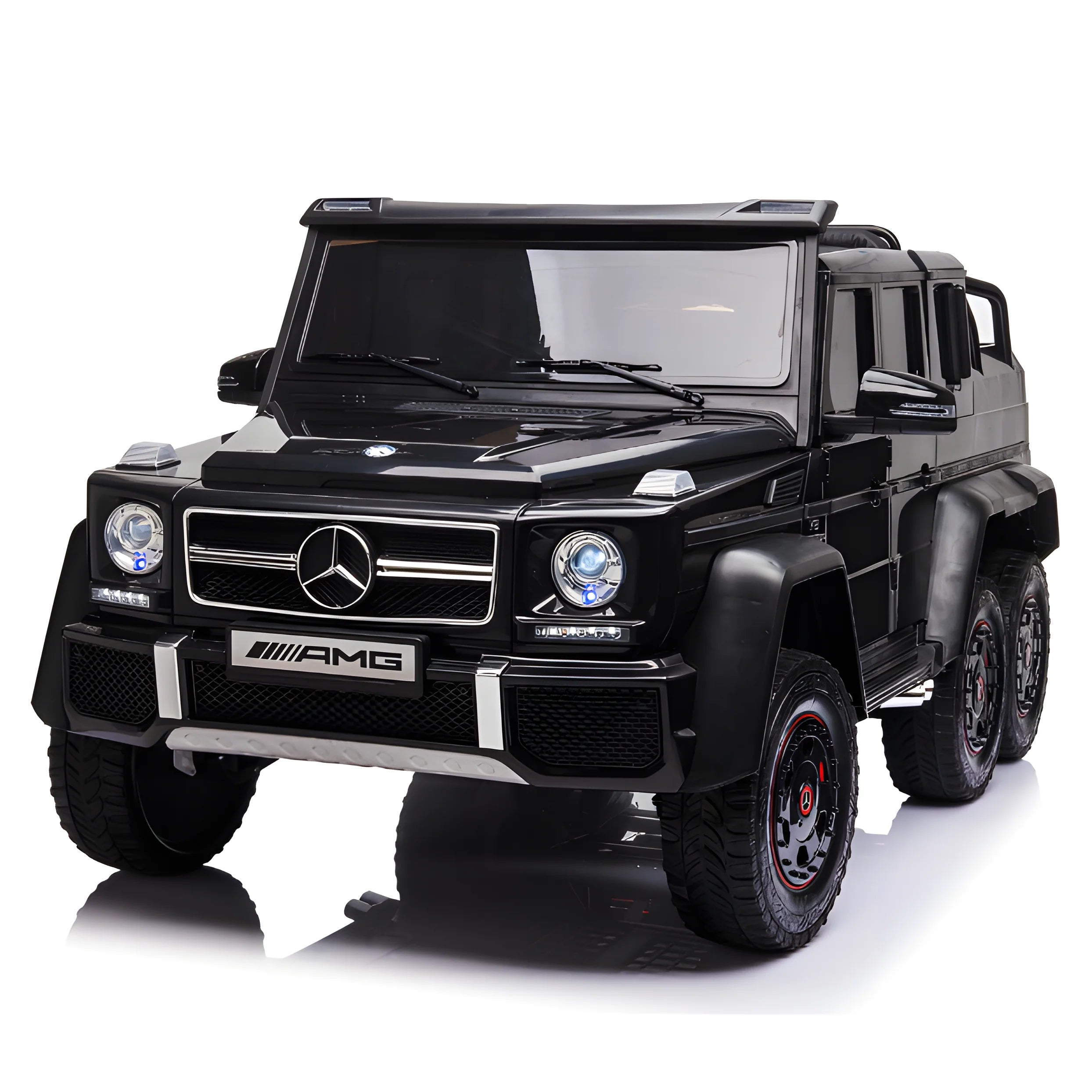 Front View of Black Mercedes-Benz AMG Mini Jeep
