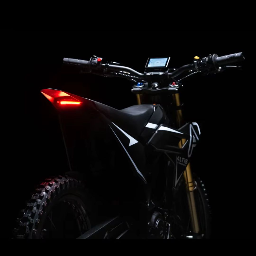 A Back View of Altis Sigma MX Electric Dirt Bike 