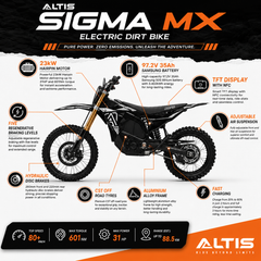 Altis Sigma MX Electric off road Cross Bike Features