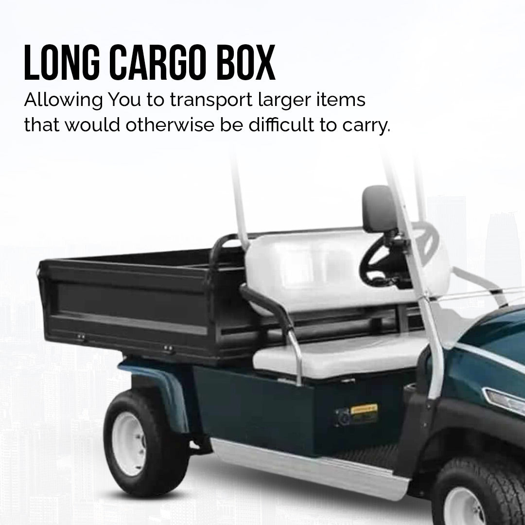 Megawheels Electric Premium Golf Cart 2 Seater With Long Cargo Box for Sightseeing